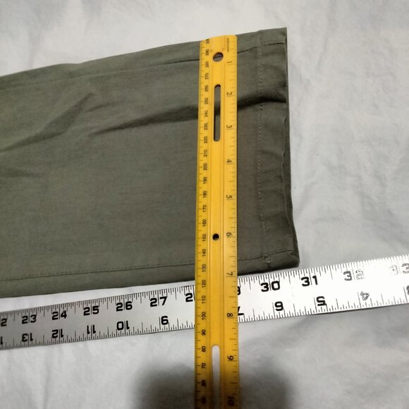 NICKEL & IRON Stretch Chino Pants Mens 36x32(36x31) Modern Taper Slim Green - Picture 3 of 6